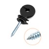 QWORK® 20Pcs Electric Fencing Ring Insulators, Wire Mesh Ring Insulator,