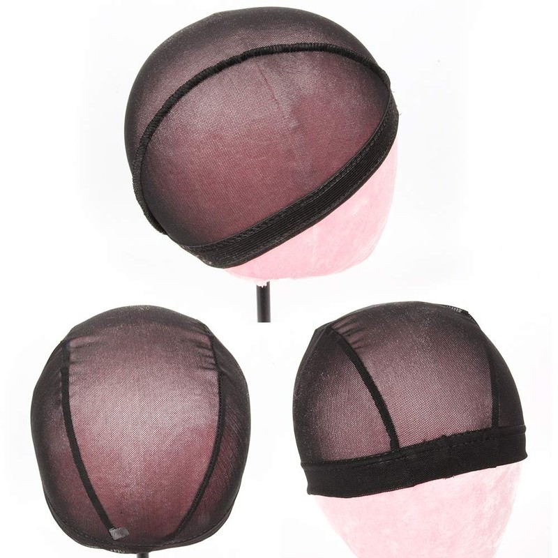 ZQIAN BEAUTY Mesh Dome Caps For Wigs 6 Pcs Stretch
