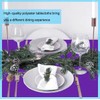HASJOIN 10 Pack Purple Tablecloth 60x102 inch Polyester Fabric Tablecloths