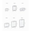 Mepal Set of 4 Food Storage Containers with Lids Rectangular