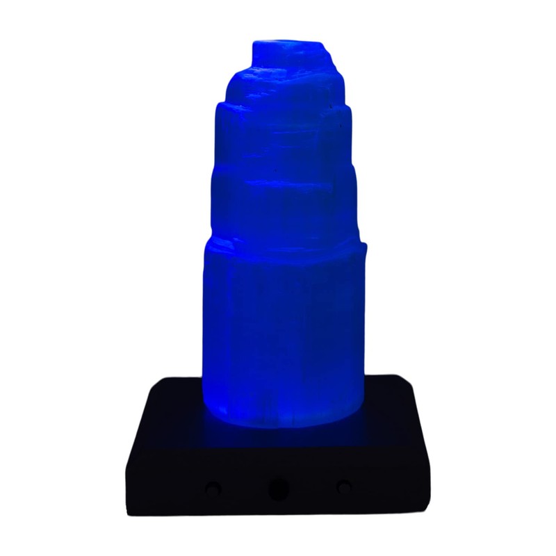 Selenite Stone Iceberg Skyscraper Tower Approx. 11 cm