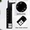 Professional Dental Precision Measuring Ruler, Black Stainless Steel Endodontic Scale