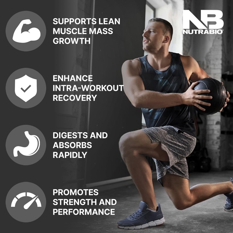 NutraBio Intra Blast Bcaa Powder Amino Acid Supplement, Electrolyte &