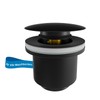 kör4u Design Pop Up Valve Black Matt 1 1/4 Inch