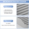 Microwave Bacon Maker, Food Grade Silicone Bacon Cooker for Microwave