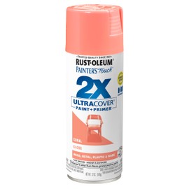 Rust-Oleum 334052 Painter's Touch 2X Ultra Cover Spray Paint, 12 oz, Gloss Coral