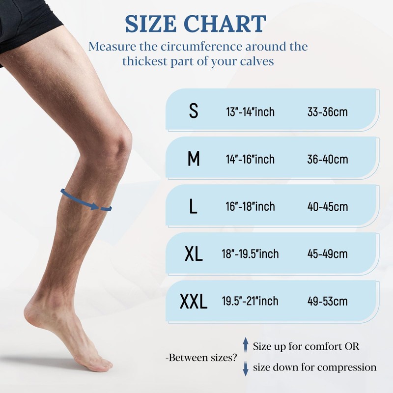 ITHW Copper Calf Compression Sleeve for Shin Splint Relief, Leg