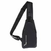 Small Chest Bag Black Color Oxford Fabric Sling Backpack with