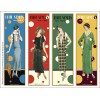 SALE! 24 Twenties Women's Fashion Bookmarks: SIX Cut & Use