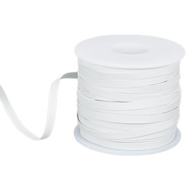 OLYCRAFT 50 Yards/45.7m Rubber Swimwear Elastic Band for Sewing 5mm Wide White Swim Flat Rubber Band Rubber Elastic for Sewing Elastic PVC Synthetic Rubber Band for Sewing Swimwear Accessories Craft