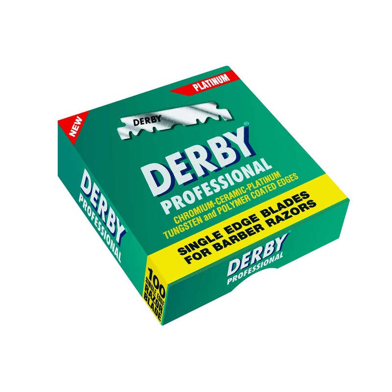 Derby Professional Single Edge Razor Blades, 100 Count (Pack of