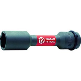 Trusco T419LHN Thin Wall Foil Nut Long Socket for Impact 0.7 inches (19 mm) Insertion Angle 0.5 inches (12.7 mm)