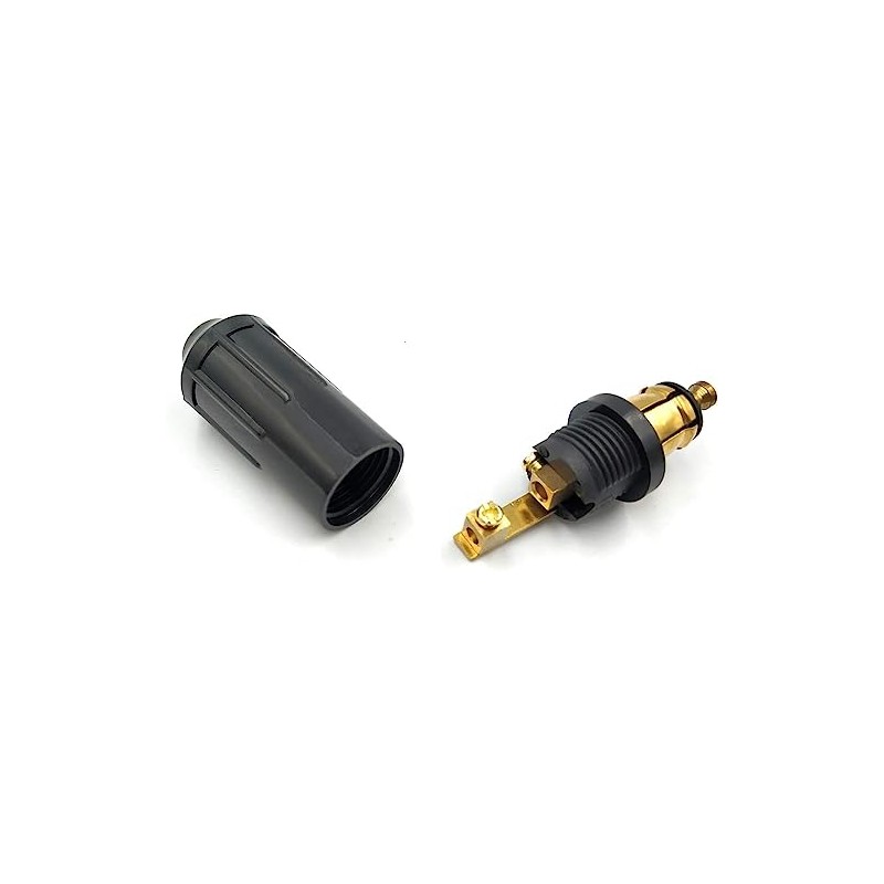 iMESTOU DIN Plug Europeo 12V Connettore Adattatore Accendisigari (1)