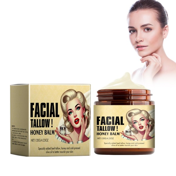 Tallow Balm Cream for Skin Care, 120 g Honey Balm