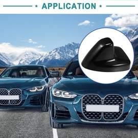 ACROPIX Black Shark Fin Shape Antenna Roof Aerial Cover Trim Exterior Decoration Fit for Ford F-150 2015-2020 - Pack of 1