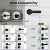 CHEN LCLILICHEN Fingerprint Door Lock Smart Door Knob with Keypad,