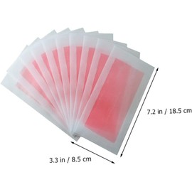 Bandas Depilatorias Desechables Cera para Cuerpo y Rostro 20 Piezas Papel No Tejido para Depilación Unisex en y Zonas Sensibles