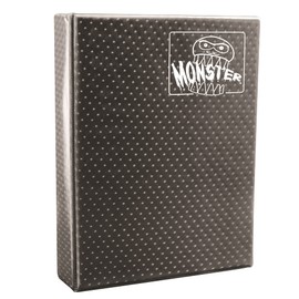 Monster Protectors Mega Gray Holofoil 9 Pocket XL Binder with Hard Cover - Holds 720 Collectible Trading Cards - compatible with Pokémon, Yugioh, MTG and other TCGs - Keeps your cards Safe and Secure