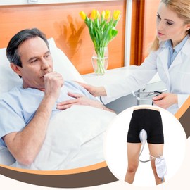 2PCS Wearable Men's Urinal with Urine Collection Bag