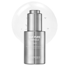 Swanicoco Pregnancy Safe EGF Pure 10 PPM Ampoule, Improve Skin Elasticity, Strengthen Skin Barrier, Lightweight Anti Aging Firming Wrinkle Serum Korean Skincare Postpartum Care 30ml 1 Fl Oz