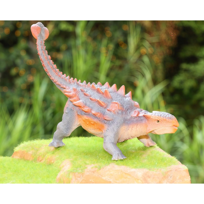 Gemini&Genius Ankylosaurus Dinosaur Action Figure Dinosaur Toy Green Science Educational