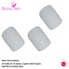 False Nails Bling Art White Polished French Squoval 24 Fake