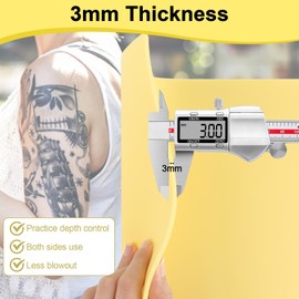 Tattoo Übungshaut, Übungshäute Kunsthaut 3mm,Tattoo Praxis Haut Fake Skins,30x20cm Dickes Tattoo kunsthaut Double Sides,Tattoo Kunsthaut für Anfänger Und Erfahrene Tätowierer-3 Stück