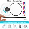 libtit 16.5 Inch Large Black Flush Mount Ceiling Light, 4200LM