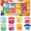 Set de 8 bálsamos labiales con sabor a frutas, Set