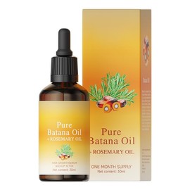 Vrpshe Batana Oil & Rosemary Hair Growth Treatment - Cold Pressed from Honduras - Reduces Hair Loss & Stimulates Follicles, Scalp with Argan Oil - Women Men (1pcs)