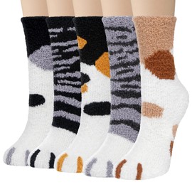 Justay Sowarm Fluffy Winter Socks Womens Thermal Socks Girls Soft Fuzzy Socks Thick Cozy Socks Warm Socks Home Socks Animal Bed Socks Chiristmas Socks Multicolor