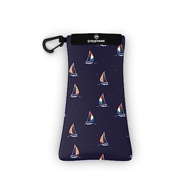 Sunnysoc Sunglasses Bag with Cleaning Cloth and Carabiner (One Size, sailing)