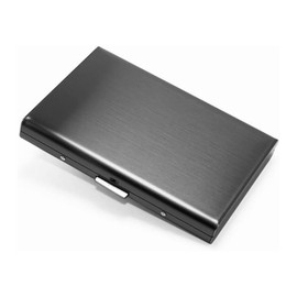 ieron 1PCS Card Holder Wallet,Ultra Thin Stainless Steel Metal Wallets RFID Blocking Credit Card Wallet Holder for Men and Women,Best Card Protector (Black)