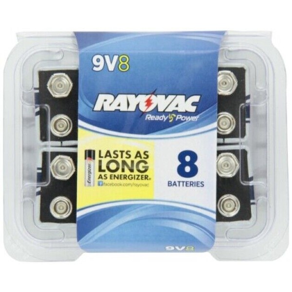Rayovac Alkaline Reclosable Pro 9V Batteries