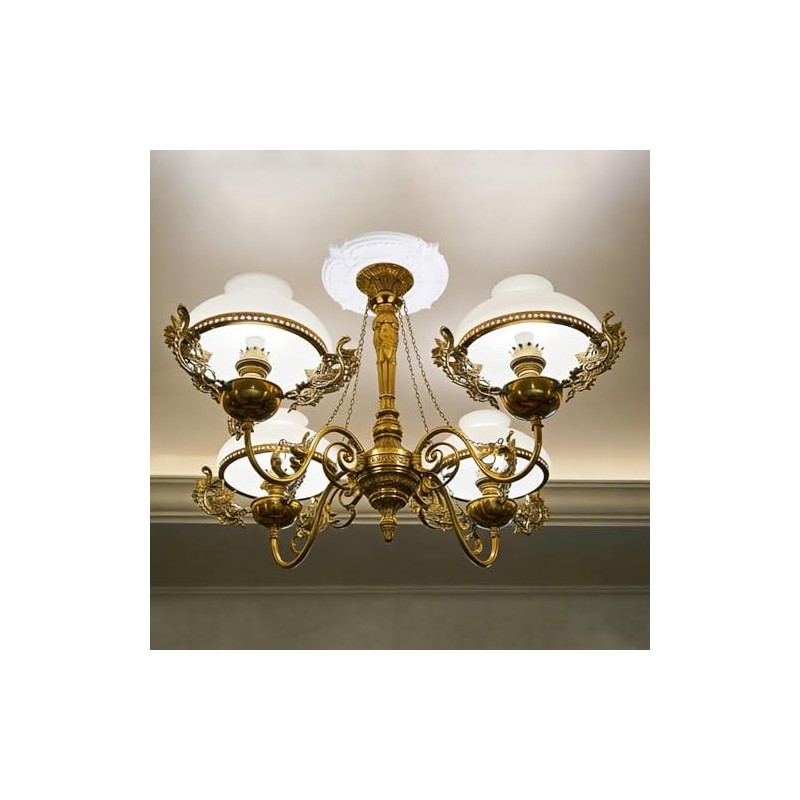 Split Design 12 Inch Ceiling Medallion for Lights & Fans