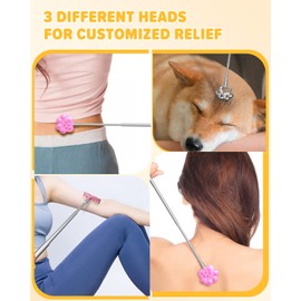 Back Scratcher Metal Extendable Metal Scratchers - Back Massage Gifts for Adults Christmas Stocking Stuffers Gifts for Men Women Cool Items Tools Ideas Gadgets Wife Kids Elderly White Elephant