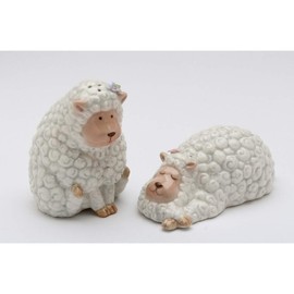 Cosmos Gifts 20766 Sheep Salt and Pepper Shaker, Grey