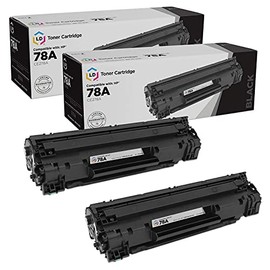 LD Compatible Toner Cartridge Printer Replacements for HP 78A CE278A (Black, 2-Pack)