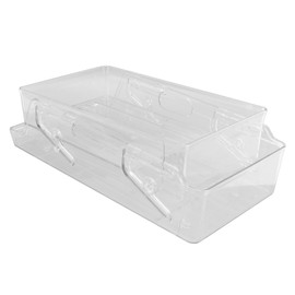 Automatic Rolling Beverage Soda Can Storage Organizer Double Layers Plastic Refrigerator Can Holder Dispenser Bin