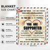 Throw Blanket Gifts for Women, Get Well Soon Inspirational Encouragement