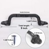 WEBI Rustic Gate Handle:9 Inch Cast Iron Sliding Barn Door