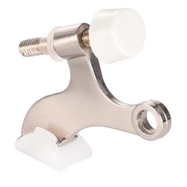 East West Consolidated 61966 Satin Nickel Hinge Pin Door Stop Unbreakable (Pack of 1)