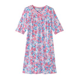 Silvert's Adaptive Clothing & Footwear Open Back Night Gown for Ladies - Assisted Dressing Hospital Gown - Cherry Blossom 3XL