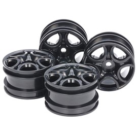 Tamiya 51659 RC Spare Parts No. 1659 SP.1659 C Style Spoke Wheels, Black, 4 Pieces