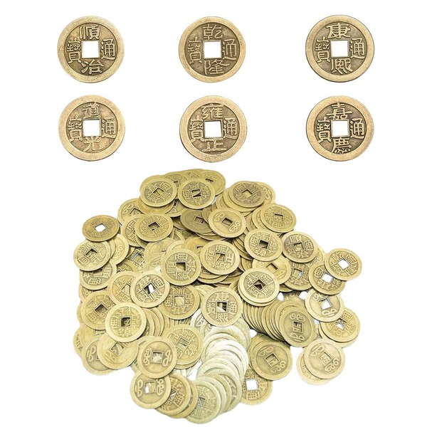 50pcs Lucky Coins I-Ching Coins for Health and Prosperity Chinese