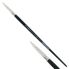 KUM - Pennello per acrilico e olio Black Line, rotondo, misura 10