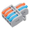XALXMAW 10Pcs Lever Wire Connectors, 2 in 4 Out Quick