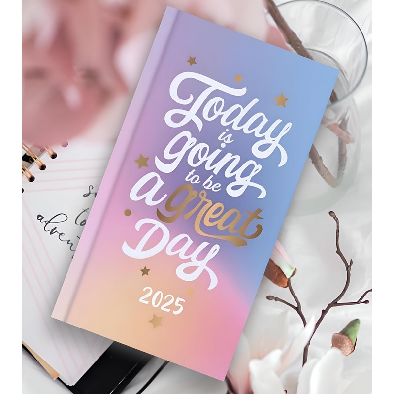 2025 Diary Slim Week to View Fashion soft padded hardback