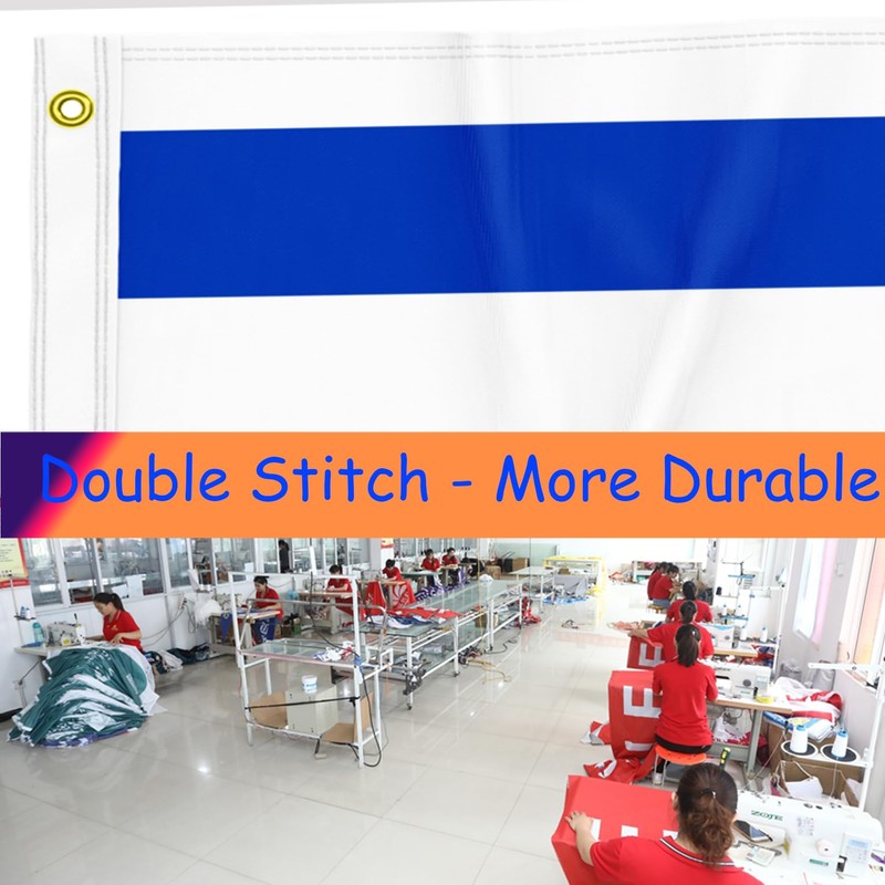 Flag of Israel 3x5FT Double Stitched Polyester Flag with 2