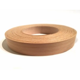 Edge Supply Alder 3/4 inch X 50 ft Roll, Wood Veneer Edge Banding Pre glued, Iron on with Hot Melt Adhesive, Flexible Wood Tape Sanded to Perfection. Easy Application, Made in USA
